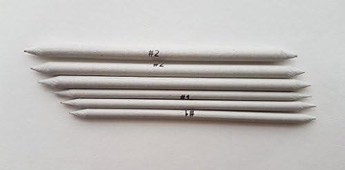 MINI Rice Paper Stumps for Blending and Smudging - Pack of 6 2 ASSORTED SIZES ( EMI Craft)