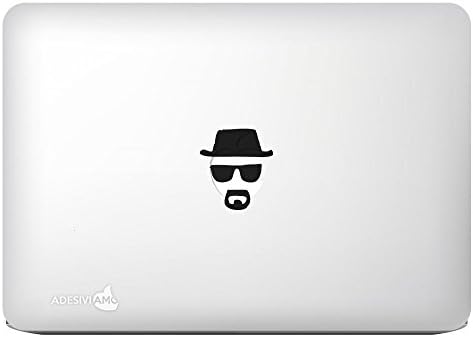 Breaking bad Heisenberg Face Sticker Stickers Decal for Apple MacBook mac modelli Tutti I black 13 "Macbook Pro