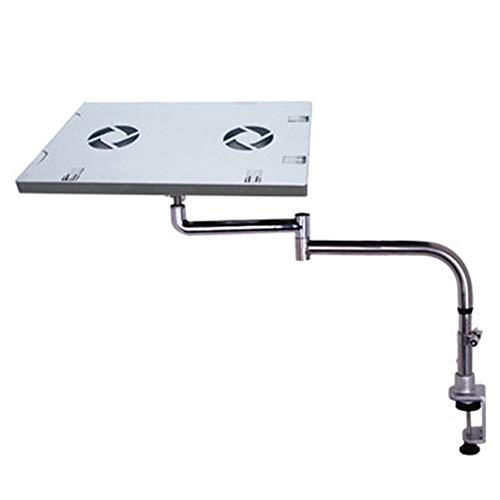 Preisvergleich Produktbild XQKXHZ Verstellbarer Aluminium Universal Laptop Notebook Tablet Ständer Tischhalterung Klemme Neigung Schwenkbar Einzelarmhalterung,Silber