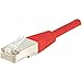 Price comparison product image Dexlan 6.56ft Cat5E RJ45 FTP CCA Patch Cable - Red