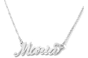 Flowers Collana Vari Nomi in Acciaio lucidissimo. Girocollo Collana con Nome Donna per Essere Sempre al Top. Scegli Il Tuo per Un Ottima Idea Regalo