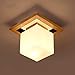 Produktbild Lang Guang Deckenleuchte, Nordic Wohnzimmerlampe, Moderne minimalistische rechteckige Atmosphäre, Schlafzimmerlampe aus massivem Holz, Lampe im japanischen Stil, Deckenlampe aus Holz