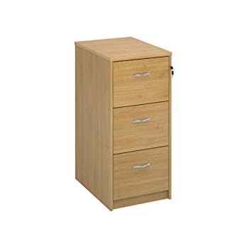 Mr Office Deluxe 3 Drawer Filing Cabinet With Silver Handles
