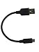 JM 1 Feet Black Micro USB Charge Cable Flat Wire Soft Short for power bank (black) RS.99.00