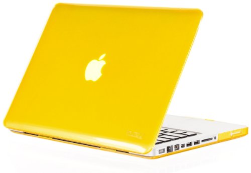 Kuzy R4 Hard Case See Thru Cover for MacBook Pro 13.3 inch (Yellow)