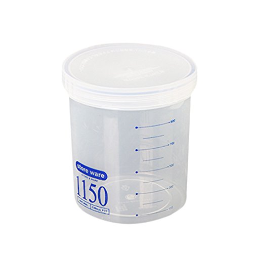 Fanxing Food Containers Plastic Sealed Cans Kitchen Storage Box Transparent Food Canister Keep Fresh Jar (B)
