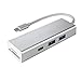 Price comparison product image Hama - USB 3.1 Type-C Hub 1:3 Aluminium, 2 x USB-A, USB-C, Card Reader, Bus-pow. - Silver (1 ACCESSORES)