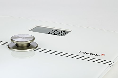 Korona-Personenwaage Mona 73160 I batterielos I umweltfreundlich | 200kg Tragkraft | Glas | Weiß - 2