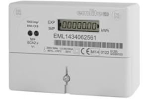 Bell Flow Systems EMLITE ECA2 MID Single Phase 100AH Electricity Meter - Direct Connected - Import/Export Active Energy - MID Approved Class B - Solar PV/Micro Generation