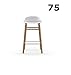 Produktbild Normann Copenhagen, Form, form bar, Barhocker, form 75, NEUE Ausführung !, Gestell Eiche, Sitzschale weiß, Normann Dk