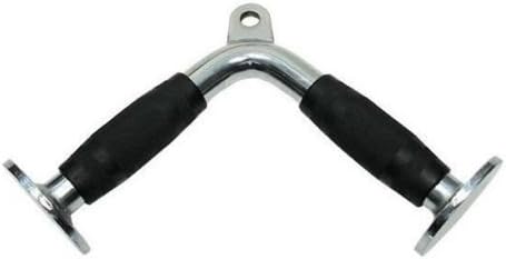 Evinco Pro Grip Angled Tricep Press Down Cable Attachment V-Bar Handle Close Grip Gym