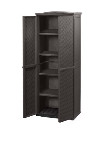 Keter 17190092 Universalschrank Rattan Style Utility Shed, Kunststoff, braun - 3