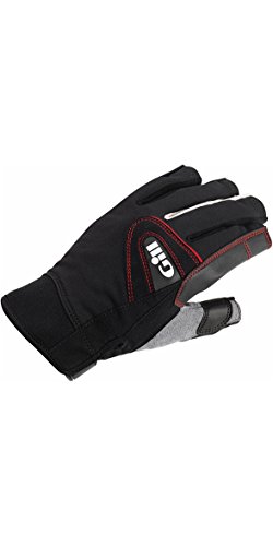 2017 Gill Championship Short Finger Sailing Gloves Black 7242