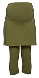 Be! Mama Umstandsleggings mit Rock, hochwertige Baumwolle, Modell PENTI - 3/4 oder lang, Umstandsrock