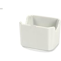 Présentoir à Sachets De Sucre En Céramique Blanc - Pour Café, Thé, Bar, Dimensions 8.4x5.6x5 Cm, Décoration élégante