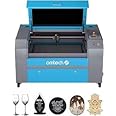 OMTech 60W CO2 Laser Engraver, 500x700 mm Laser Marking Machine with Air Assist Digital Controller 2 Way Pass RDWorks, Laser Engraver Cutter for Wood Acrylic Fabric(with Forklift Unloading)