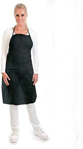 Hygostar Bib Apron Polypropylene 90 x 70 cm Black