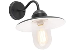 Qazqa - Kinkiet zewnętrzny antracyt IP44 grafit - Kansas - E27 | 1 światło - Aluminium - Odpowiednie dla Oświetlenie zewnętrzne,Garaż/Piwnica