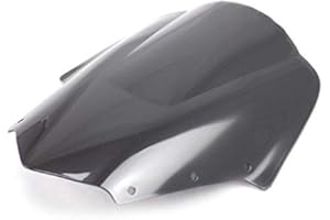BHYShop Parabrezza a doppia bolla per Yamaha FZ1S FZ1 Fazer FZS1000S 2006-2011 (nero, stile moderno, anteriore, moto)