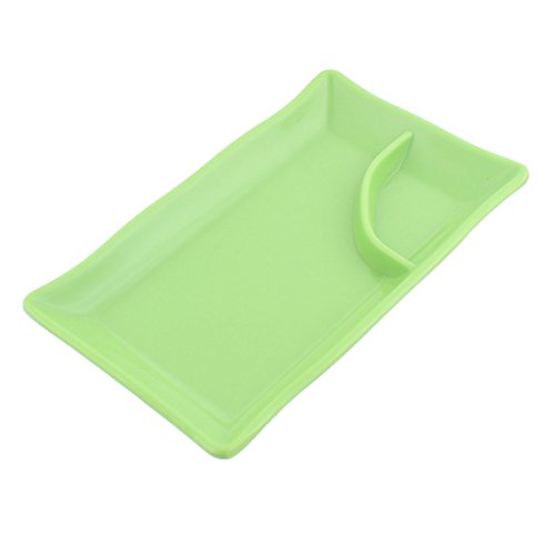 Kunststoff Sauce Schale Essen Teller mit 2 Fächern für Dumpling und Sushi