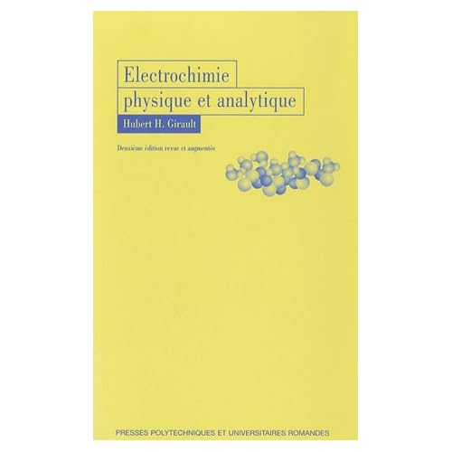 Electrochimie physique et analytique Electrochimie physique et analytique