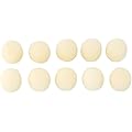 Lot de 10 bonnettes de protection en mousse pour micro, casque de jeu et micro - Beige, 12 x 10 mm, diamètre intérieur 2 mm