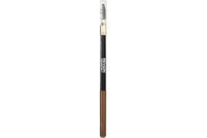 Revlon 24HR Colorstay Eyebrow Pencil with Spoolie Brush, Waterproof Angled Tip Applicator, Unisex, 210 Soft Brown, 0.9 g