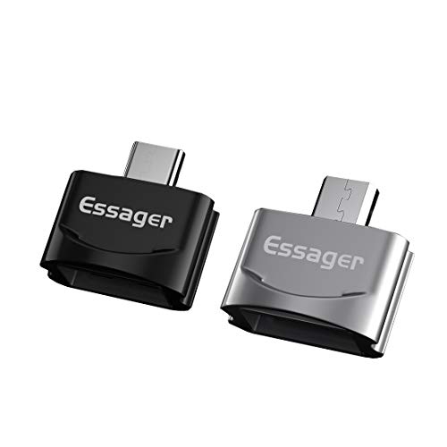 USB C OTG Adapter,Micro USB (male) to USB 3.0 (female) High Speed OTG Adapter,widely compatible, Pack of 2