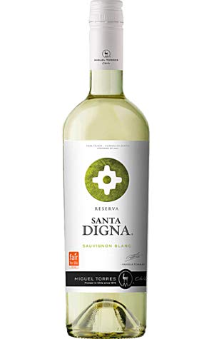 Santa Digna Sauvignon Blanc, Vino Blanco, 3 botellas de 75 cl - Total: 225 cl