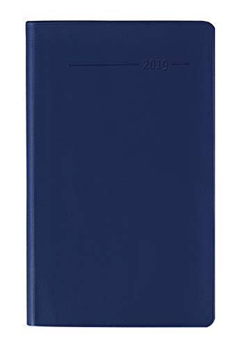 Taschenplaner blau 2019 - Bürokalender / Taschenplaner (9,5 x 16) - 32 Seiten - separates Adressheft