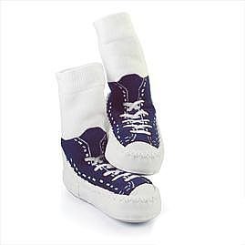 Mocc Ons By Sock Ons NAVY Sneaker size 6-12 Months - NEW DESIGN!
