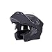 Produktbild WZFC Motorradhelm Klapphelm Integralhelm Fullface Helm Rollerhelm Sturzhelm Mit Doppelvisier Sonnenblende Für Damen Herren Erwachsene,Mattblack,XL