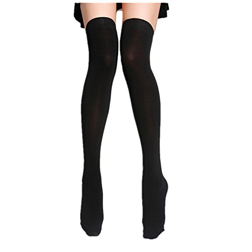 Loveso- Socken Strumpf Frauen-Mädchen arbeiten Opaque über Knie-Schenkel-hohe elastische Socken New (Schwarz) Loveso- Socken Strumpf Frauen-Mädchen arbeiten Opaque über Knie-Schenkel-hohe elastische Socken New (Schwarz)