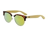 Wood Sunglasses Gafas de Madera Mosca Negra Modelo Mix Metal Omega Leopard Polarizadas - Wood Sunglasses