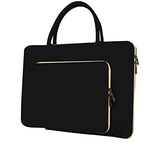 14 Zoll Laptop Schutzh  lle Filz Tasche H  lle Sleeve Case Laptoptasche Notebooktasche Schwarz