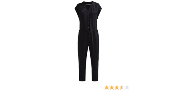 even and odd jumpsuit black