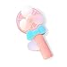 Produktbild Zhi Jin Tragbare Mini Macaron Farbe Flower Hand Druck Fans Plattenspieler Persönlichen Fans Kids Travel Geschenk Pink Sector