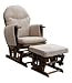 Habebe Glider Rocking Nursing Recliner Maternity Chair with footstool ***WITH BRAKE + WASHABLE COVERS***