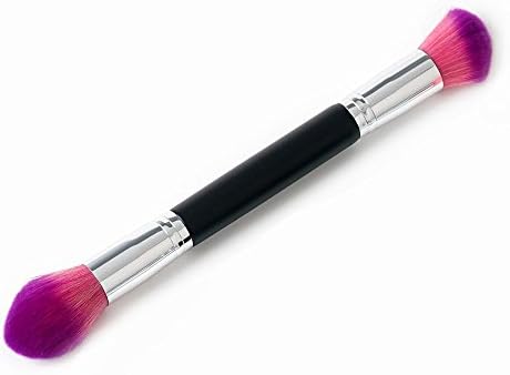 Homim Double Ended Face Blush Eyeshadow Brush Loose Powder Makeup Foundation Tool(Style 1)