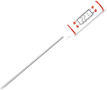 Meat Thermometer Digital Cooking Thermometer [5.9 Inch Long Probe] with Instant Read, LCD Screen, Anti-Corrosion, Best for Kitchen, Grill, BBQ, Milk, and Bath Water