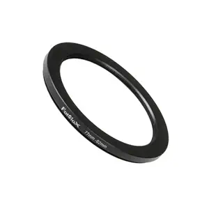 Fotodiox Metal Step Down Ring Filter Adapter, Anodized Black Aluminum 77mm-62mm, 77-62 mm