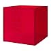 Produktbild LEKMAN A4 Größe (33 x 37 x 33 cm) rot Aufbewahrungsbox mit Filzgleitern unter (perfekt für Zeitungen alles vom an der Kleidung)