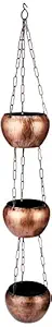 Gardens Need Apple 3 Pcs Hanging Pot | 1 Planter, (15cm x 15cm x 95cm, Copper Color)