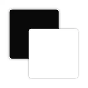 BIGIMALL Acrylic Reflective Finish Background Display Boards for Tabletop Product Photography, 12 X 12 inch Sheet, Black and White