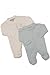 2 Pack Premature Baby Sleepsuits by Tiny Baby - Sky/White - 5 - 8lbs
