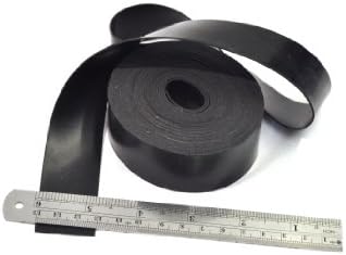 RUBBER STRIP 30mm wide x 1.00mm thick x 5m long - SOLID NEOPRENE BLACK RUBBER