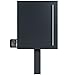 Produktbild Standbriefkasten mit Zeitungsfach anthrazit-grau (RAL 7016) Mocavi Sbox 110b Briefkasten mit Pfosten (einbetonieren) freistehend