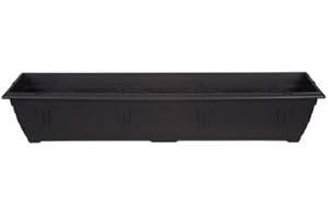 Whitefurze G02022 90cm Venetian Window Box - Black