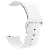 ACESHLEY Soft Silicon Band, Strap Compatible with Noise ColorFit Pro 3 Smartwatch (White)
