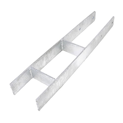 Preisvergleich Produktbild H-Pfostenanker / Pfostenträger feuerverzinkt - 111 x 600 mm